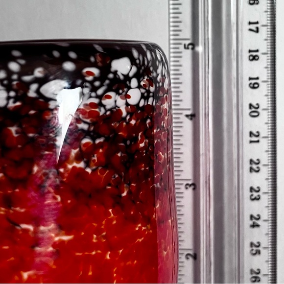 ZELLIQUE STUDIO Magma Vase / Unique VINTAGE AMERICAN ART GLASS / Slight Defects - Picture 16 of 16